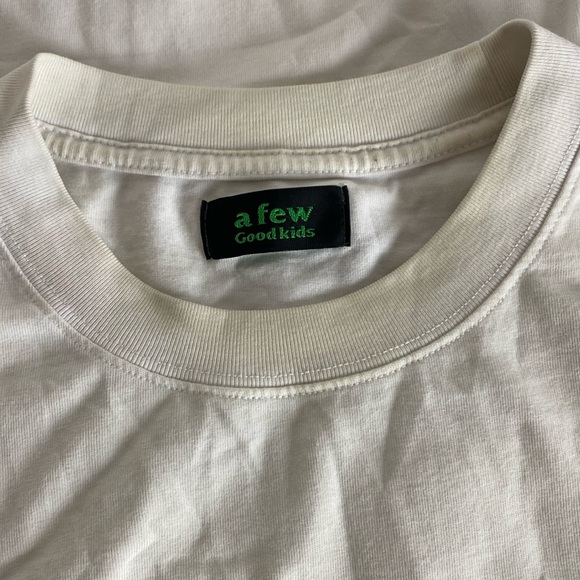 STAINED A FEW GOOD KIDS Logo Print Crew Neck Long Sleeve Tee size XL - Picture 5 of 13